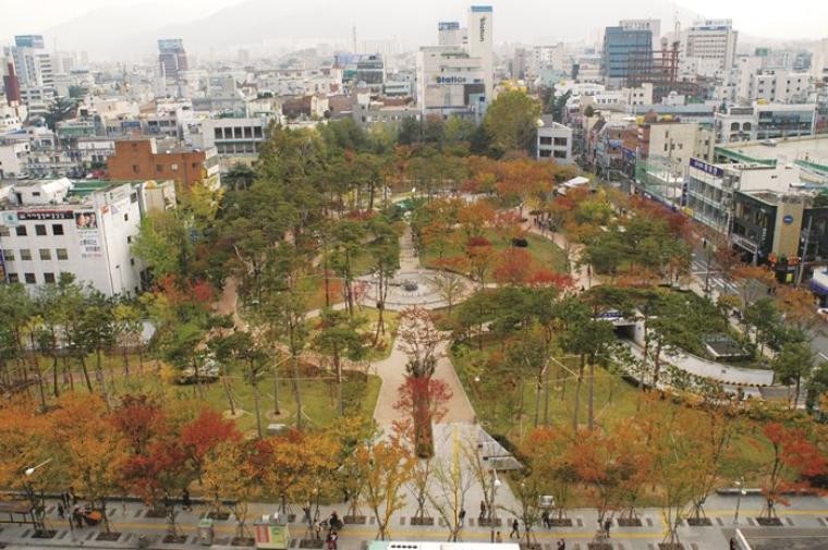 대구 중구 2·28기념중앙공원 항공 전경