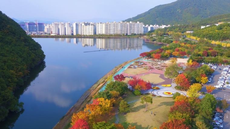대구 달서구 월광수변공원 항공사진